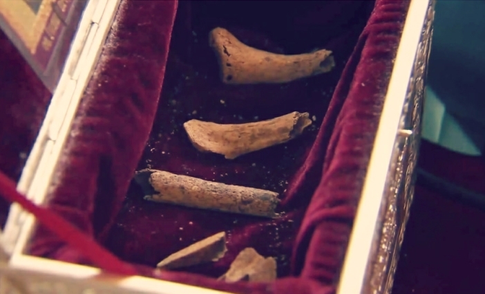 Изследване на костиците на Свети Йоан Кръстител, открити край Созопол