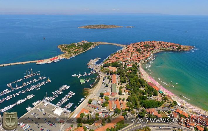 Старият Созопол заснет от въздуха с дрон